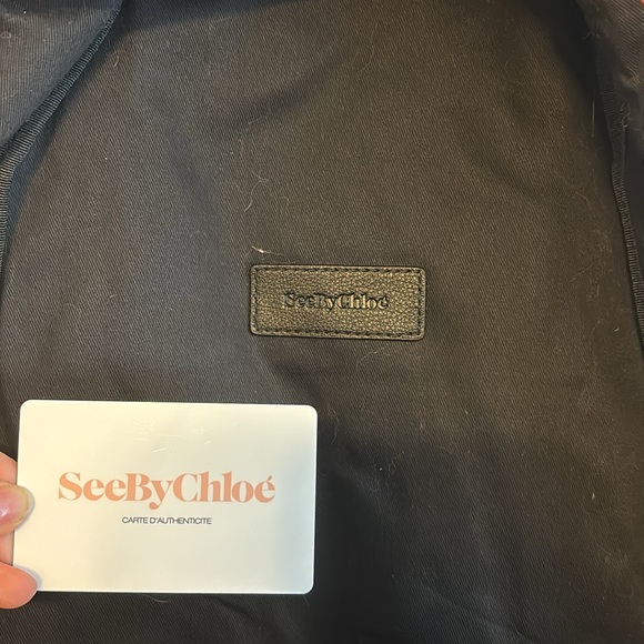 See by Chloe Embroidered Satin Backpack - Picture 6 of 7